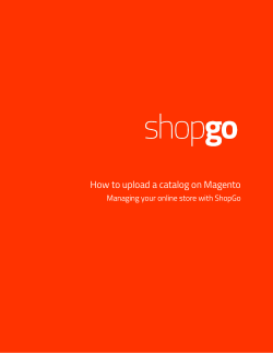 How to upload a catalog on Magento
