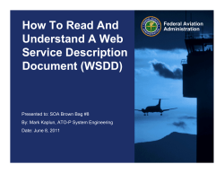 How To Read And Understand A Web Service Description Document (WSDD)