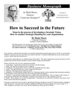 How to Succeed in the Future Business Monograph