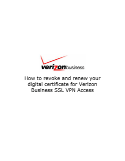 How to revoke and renew your digital certificate for Verizon