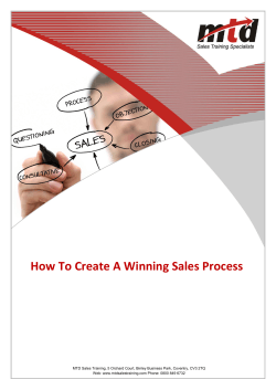 How To Create A Winning Sales Process