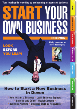 How to Start a New Business in Devon