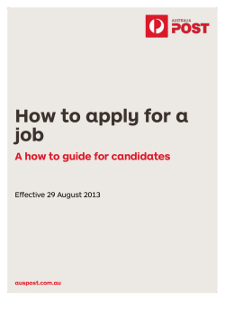 How to apply for a job A how to guide for candidates