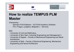 How to realize TEMPUS PLM Master
