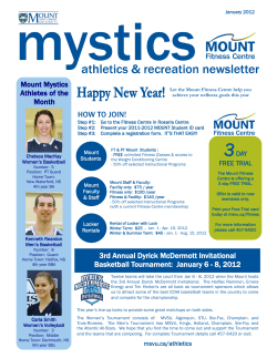 HOW TO JOIN! Mount Mystics Athletes of the