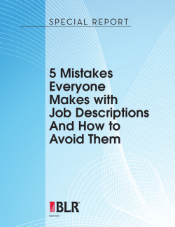 5 Mistakes Everyone Makes with Job Descriptions
