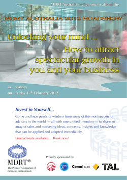 Unlocking your mind ... How to attract spectacular growth in