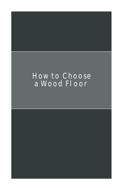 How to Choose a Wood Floor