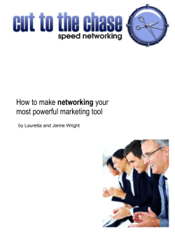 networking most powerful marketing tool  H