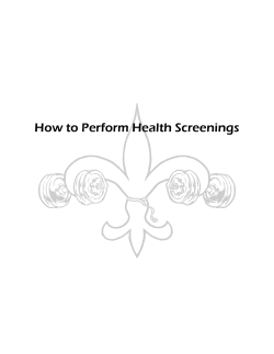 How to Perform Health Screenings