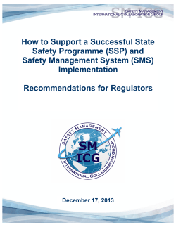 How to Support a Successful State Safety Programme (SSP) and Implementation