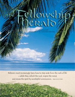 Believers must increasingly learn how to step aside from the... &mdash;while they refresh the soul, inspire the mind,