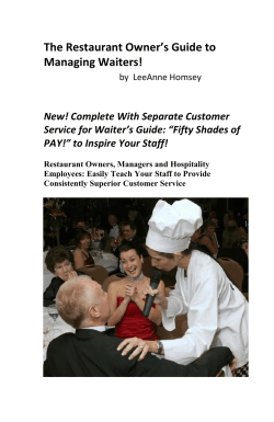 The Restaurant Owner’s Guide to Managing Waiters!