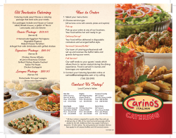 How to Order All Inclusive Catering