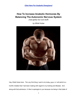 How To Increase Anabolic Hormones By Balancing The Autonomic Nervous System