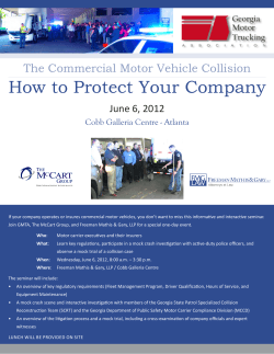 How to Protect Your Company The Commercial Motor Vehicle Collision