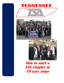 How to start a TSA Chapter in 10 easy steps