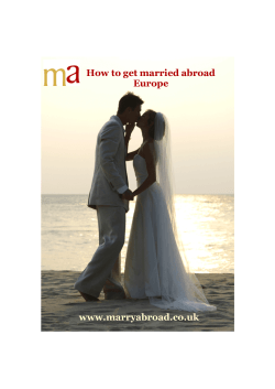 How to get married abroad Europe www.marryabroad.co.uk