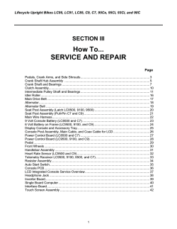 How To... SERVICE AND REPAIR SECTION III