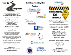 How to Register Initiative Building Healthy Kids