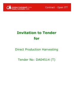 Invitation to Tender for  esting