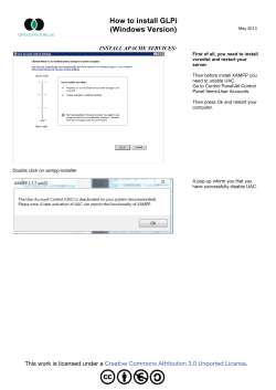 How to install GLPi (Windows Version)  INSTALL APACHE SERVICES: