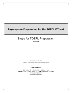 Payampersa Preparation for the TOEFL iBT test Version 5