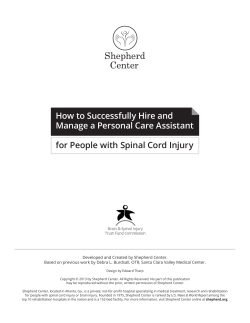 for People with Spinal Cord Injury How to Successfully Hire and