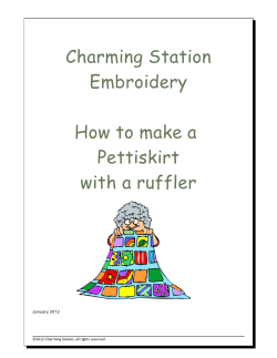 Charming Station Embroidery  How to make a