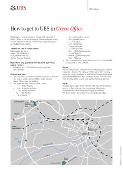 How to get to UBS in Green Office a b