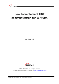How to communication for W7100A  version 1.0