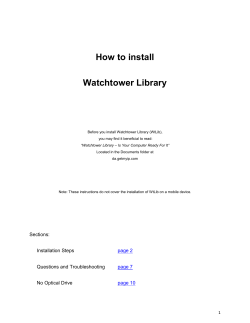 How to install Watchtower Library