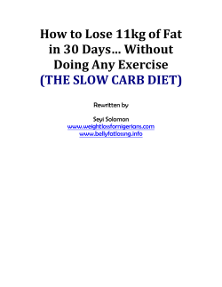How to Lose 11kg of Fat in 30 Days… Without