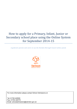 How to apply for a Primary, Infant, Junior or