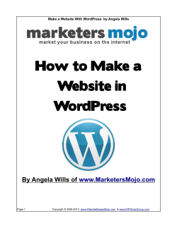 How to Make a Website in WordPress