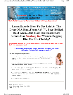 Learn Exactly How To Get Laid At The