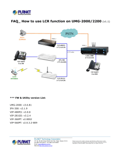 FAQ_ How to use LCR function on UMG-2000/2200  (v1.1)