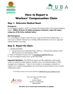 How to Report a Workers’ Compensation Claim
