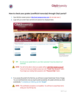 How to check your grades (unofficial transcript) through CityU portal?