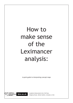 How to make sense of the Leximancer