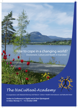 How to cope in a changing world? The NaCuHeal Academy