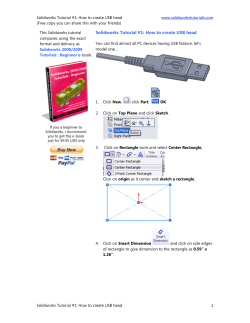 Solidworks Tutorial #1: How to create USB head