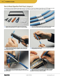 How to Mount Hyperline Patch Panel, Category 6 8 Installation Guides