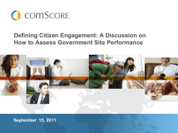 Defining Citizen Engagement: A Discussion on September  15, 2011