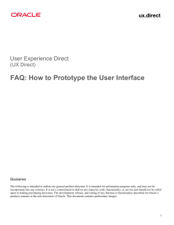 FAQ: How to Prototype the User Interface  User Experience Direct (UX Direct)