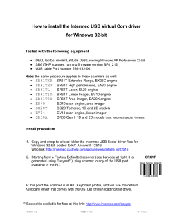 How to install the Intermec USB Virtual Com driver