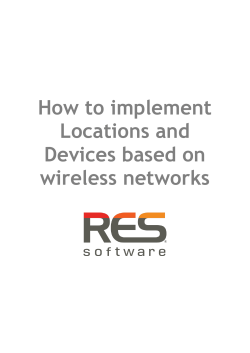 How to implement Locations and Devices based on wireless networks