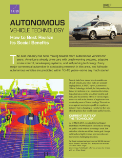T  Autonomous Vehicle Technology