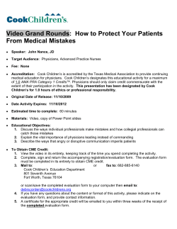 Video Grand Rounds:  How to Protect Your Patients