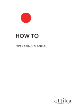 HOW TO OPERATING MANUAL